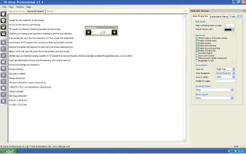 PDF to flash magazine hotspots